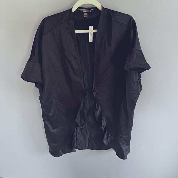 Victoria’s Secret Black Robe One Size NWT - Picture 1 of 9